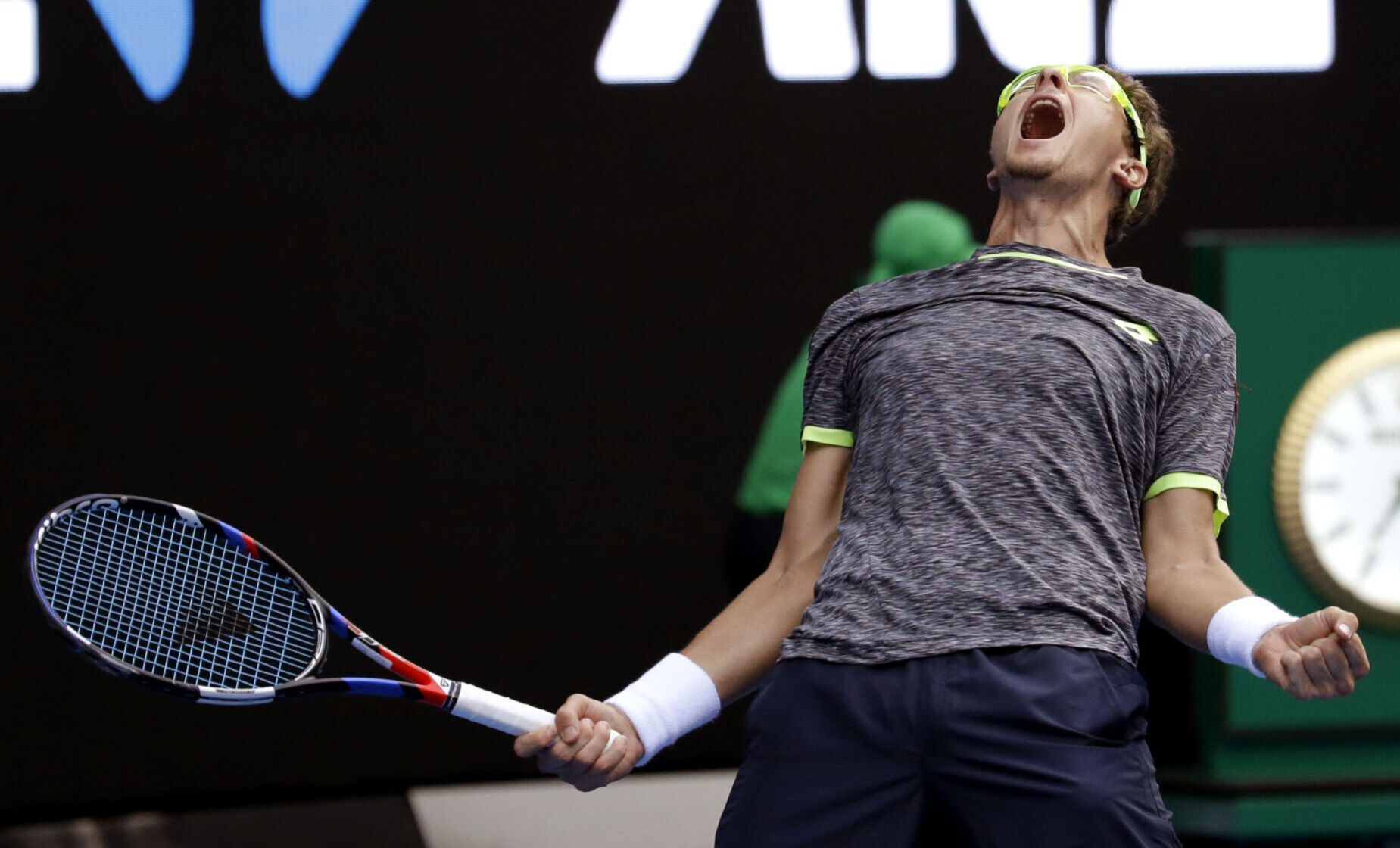 2017: Six-time Australian Open champion Novak Djokovic defeated by wild-card Denis Istomin